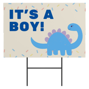 Gender Reveal yard signs by YardSignsGenie.com