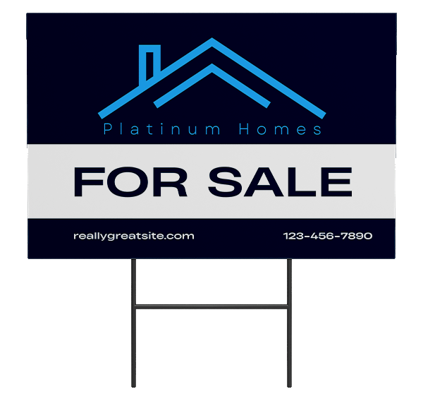 Real estate yard signs with stakes cheap