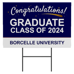 Congrats Graduate Yard Sign Design Online